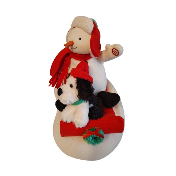 Hallmark Jingle Pals Musical Sleigh Ride, Snowman Dog Penguin Christmas Snow - Picture 2 of 4
